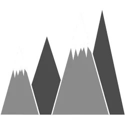 WANDAUFKLEBER 100x159cm - Gebirge