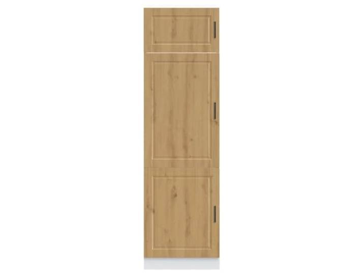KTHLBRH Küchenschrank Porto Eiche Handwerk Spanplatte 60 x 57 x 207 cm Verstellbare Füße, praktische Türen, leicht zu reinigende glatte Oberfläche, viel Platz für Geschirr