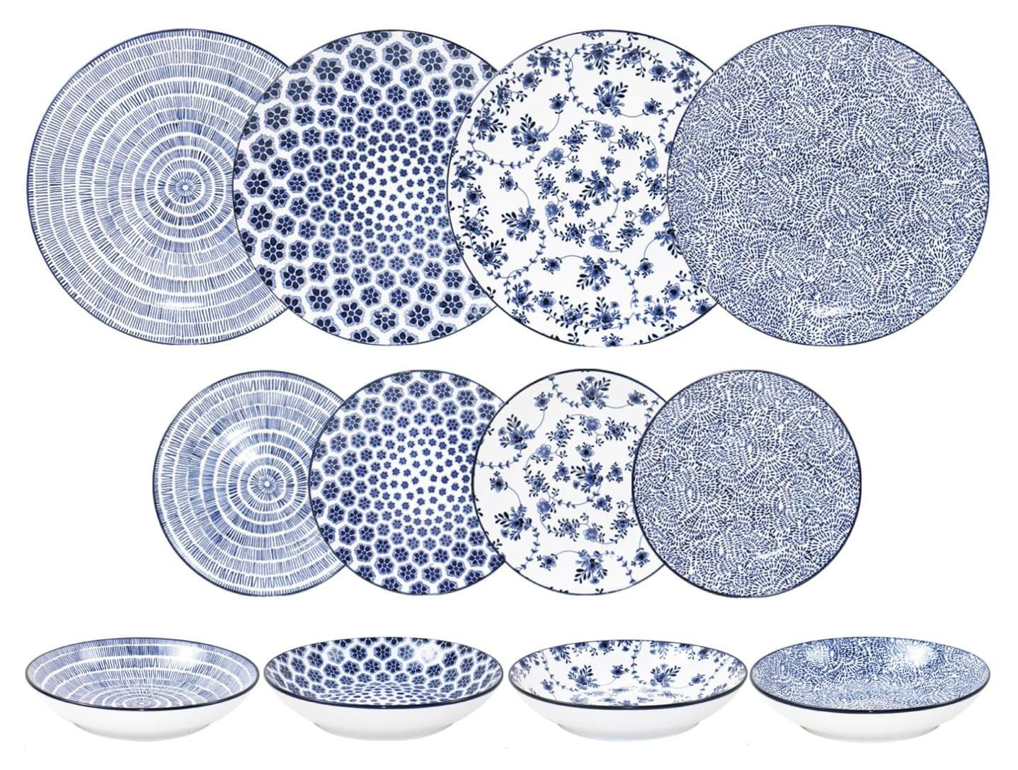 Ibili Armonia Servies, 12-delig, Porselein, Blauw
