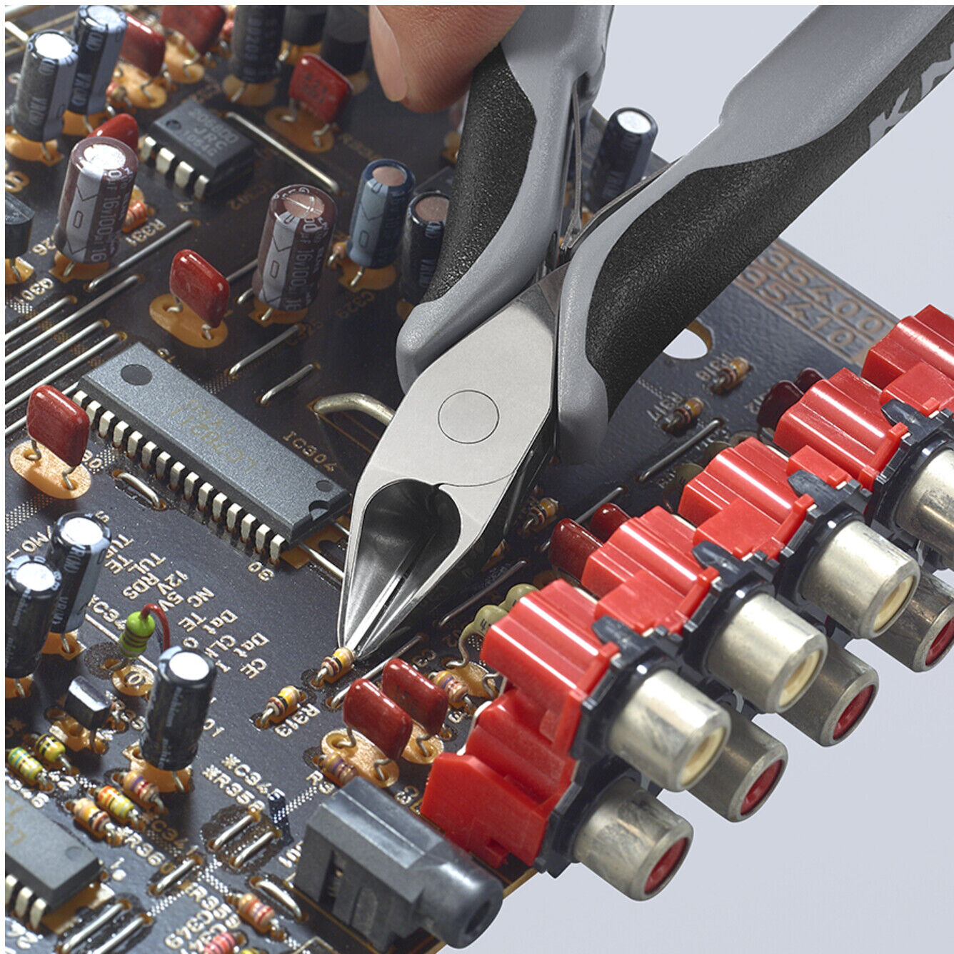 KNIPEX 77 42 130 ESD Elektronik-Seitenschneider ESD mit durchgestecktem Gelenk mit Mehrkomponenten-Hüllen 130 mm)