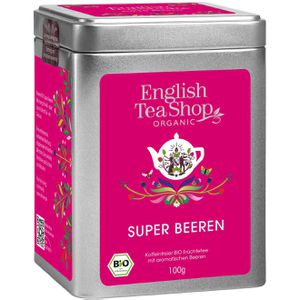 EnglishTeaShop Tee Super Beeren, in der Dose, BIO, Früchtetee, loser Tee, 100 g