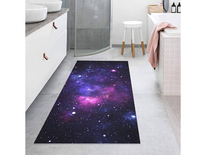 Tapis en vinyle Galaxie 160 x 80cm Mauve