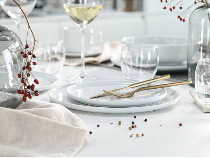 Kombiservice Session 30-teilig Weiß/Weiß