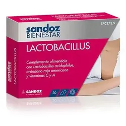 Sandoz Bienestar Lactobacillus 20 Cápsulas