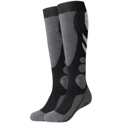 2er Pack camano All Mountain Outdoor Kniestrümpfe 9999 - black 39-42