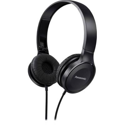 Panasonic RP-HF100ME On Ear Kopfhörer kabelgebunden Schwarz Faltbar, Headset -
