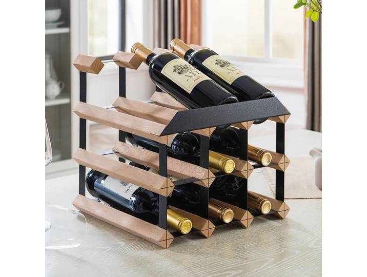 Étagère à vin créative T1 pour bouteille de vin rouge, rangement d'affichage d'armoire de bar, décoration de maison, mode moderne, # 045B