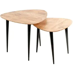 HAKU Möbel, Couchtisch + Beistelltisch, Tumaco (55 x 55 x 46 cm)