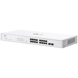 TP-Link 16-Port Gigabit Smart Switch mit 2 SFP-Slots (16 Ports), Netzwerk Switch