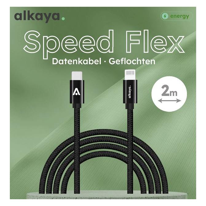Alkaya Speed Flex Kabel USB-C zu Lightning 2 m weiss (2 m) (CL-60033)