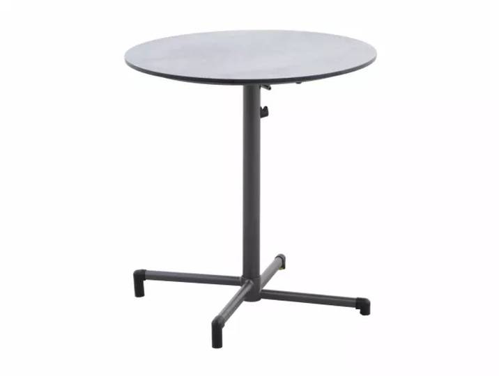 MWH Flip Klapptisch Aluminium/HPL rund Ø78 cm