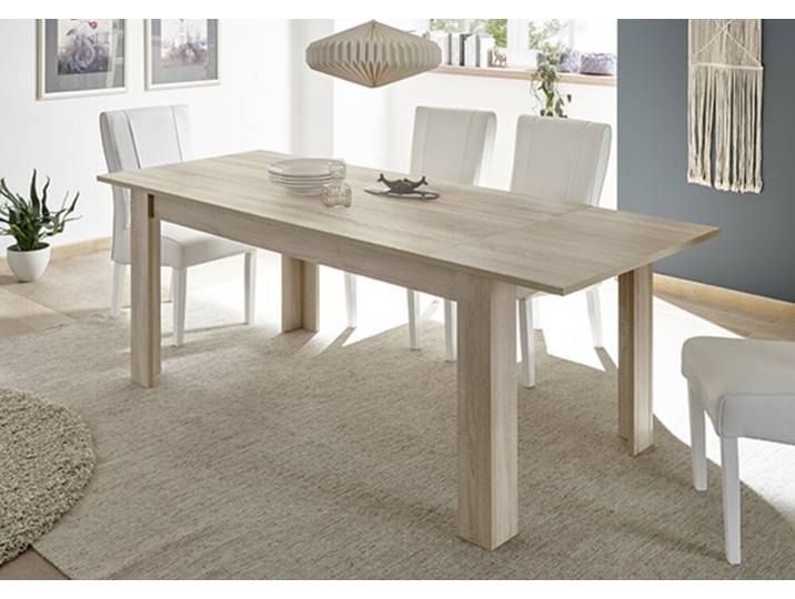 Table de repas extensible Damier bois - Basika