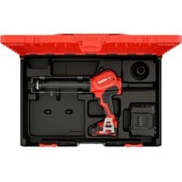 Akku-Auspressgerät FIS DB S Pro, 18Volt, Kartuschenpistole rot/schwarz, Li-Ionen Akku 2,0Ah