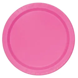 20 kleine runde Teller pink