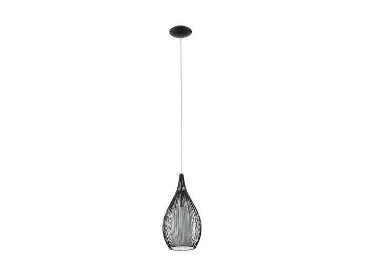 Suspension métal verre diamètre 12cm noir