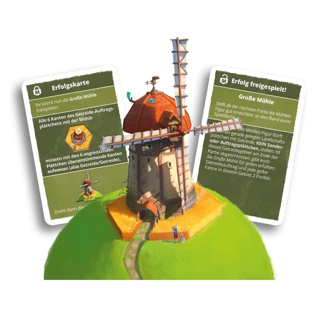 Pegasus 90023G - Dorfromantik Das Brettspiel: Groe Mühle Mini-Erweiterung Fachhandels-exklusiv b (Deutsch, 1 - 2 Spieler) (90023G)