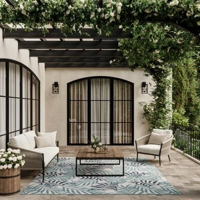 Nourison Garden Oasis Indoor/Outdoor Nature Area Rug