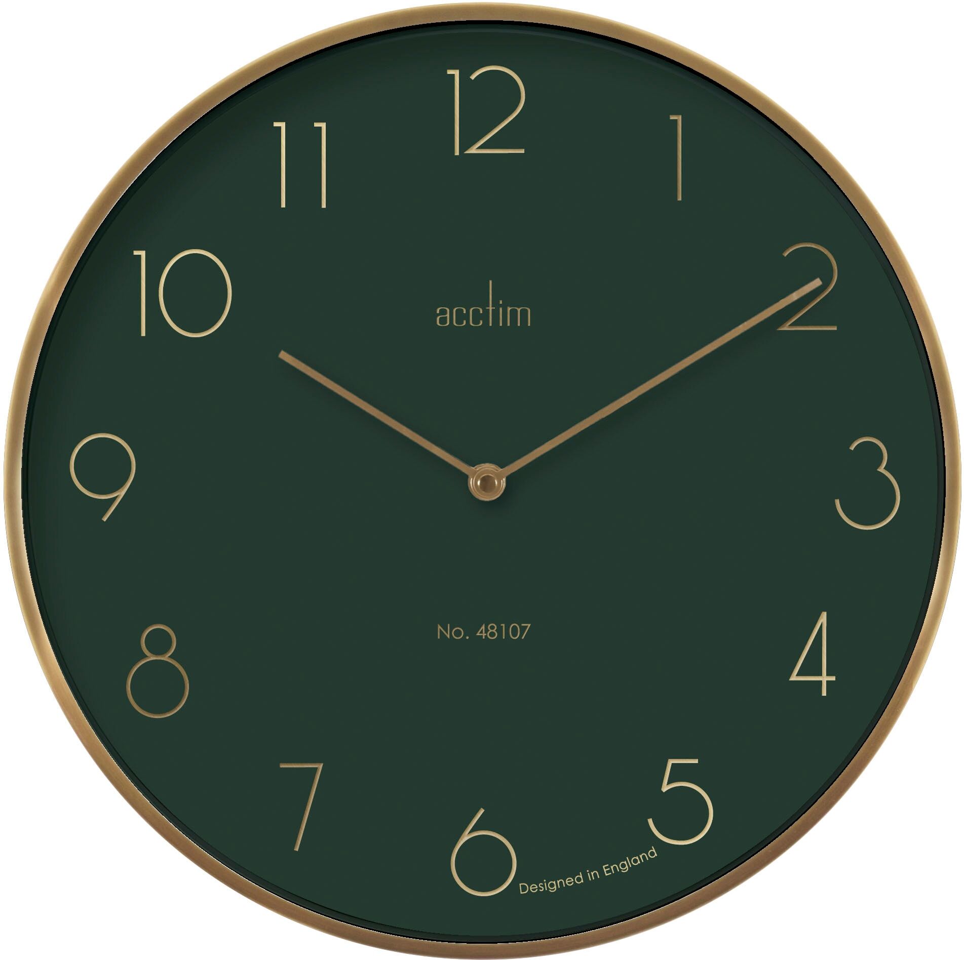 Wanduhr ACCTIM "Wanduhr Acctim", gold (goldfarben), B:35cm H:35cm T:4cm, Wanduhren, Wanduhr goldfarben B/H/T: 35cm x 35cm x 4cm