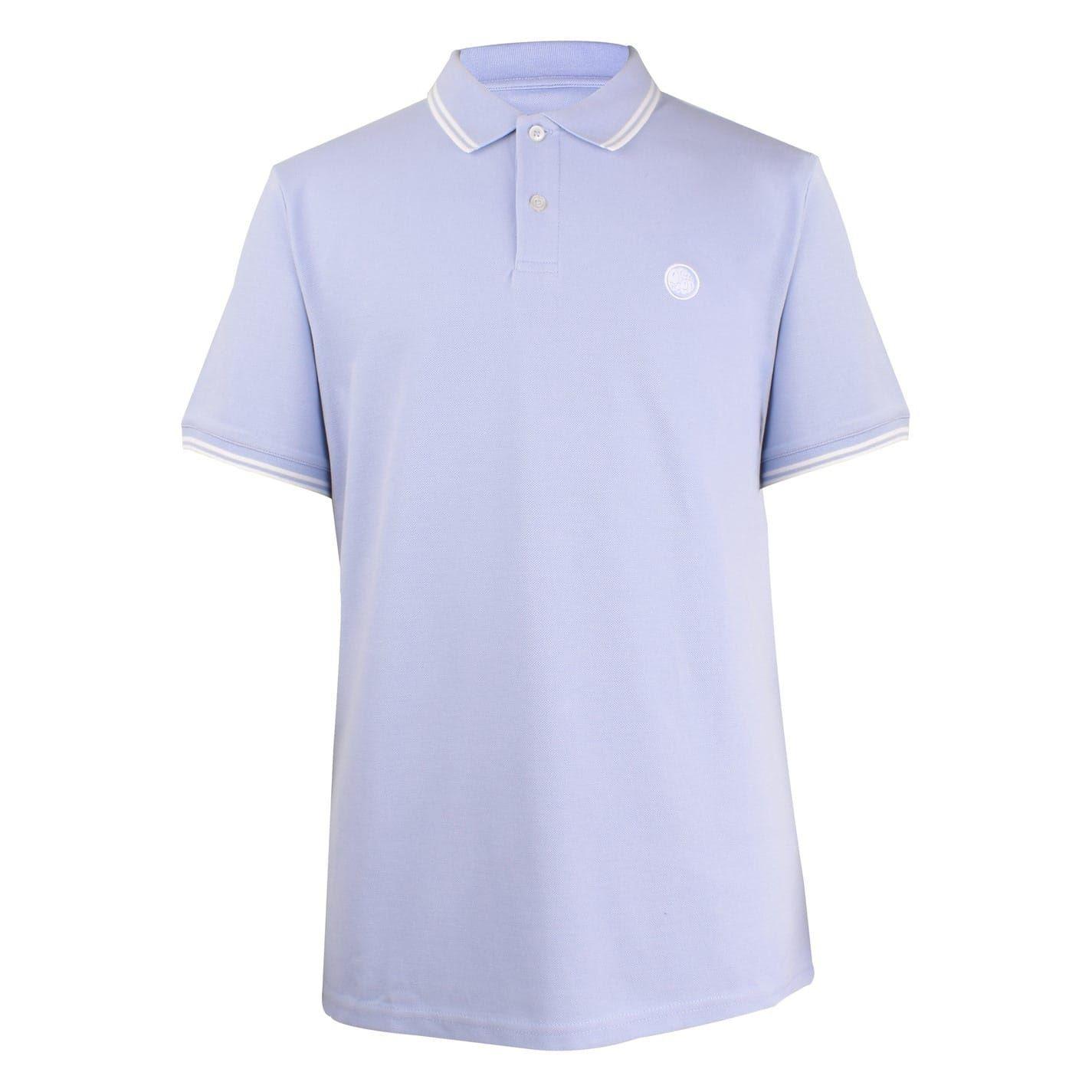 Pretty Green Mannen Barton Kortebloemig Poloshirt (Pastelblauw)