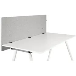 hjh OFFICE Tischtrennwand FLEXMIUT D 160 Kunststoff, Stoff