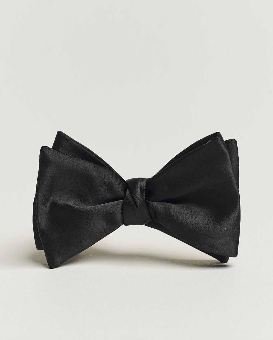 Eton Self-Tie Silk Bow Tie Black