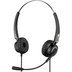 Sandberg USB Office Headset Pro Stereo (Kabelgebunden, USB-A), Office Headset, Schwarz