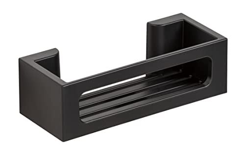 Wenko Turbo-Loc Wandplank Bralia Badkamerplank, Zwart, B/D/H: 30 x 8,5 x 12 cm