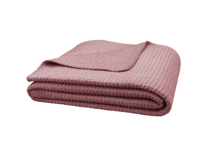 Wohndecke Moni altrosa Baumwolle 150 x 200 cm - Material: 58% Baumwolle, 32% Acryl, 10% Polyester - Wohndecke