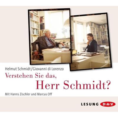 Verstehen Sie das, Herr Schmidt? - Giovanni DiLorenzo,Helmut Schmidt, Audio, 4056198075388