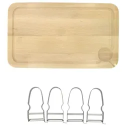 Set mit 2 FM Professional Gourmet Edition Schneidebrettern und 4 Gemüseschälern