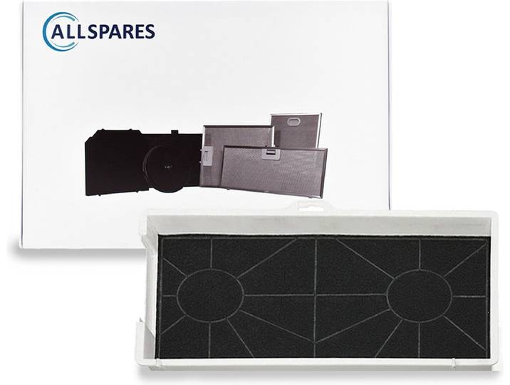 AllSpares Koolstoffilter voor afzuigkappen geschikt voor Bosch 461422 - DHZ7305 en Siemens LZ73050 (432x230x47mm)
