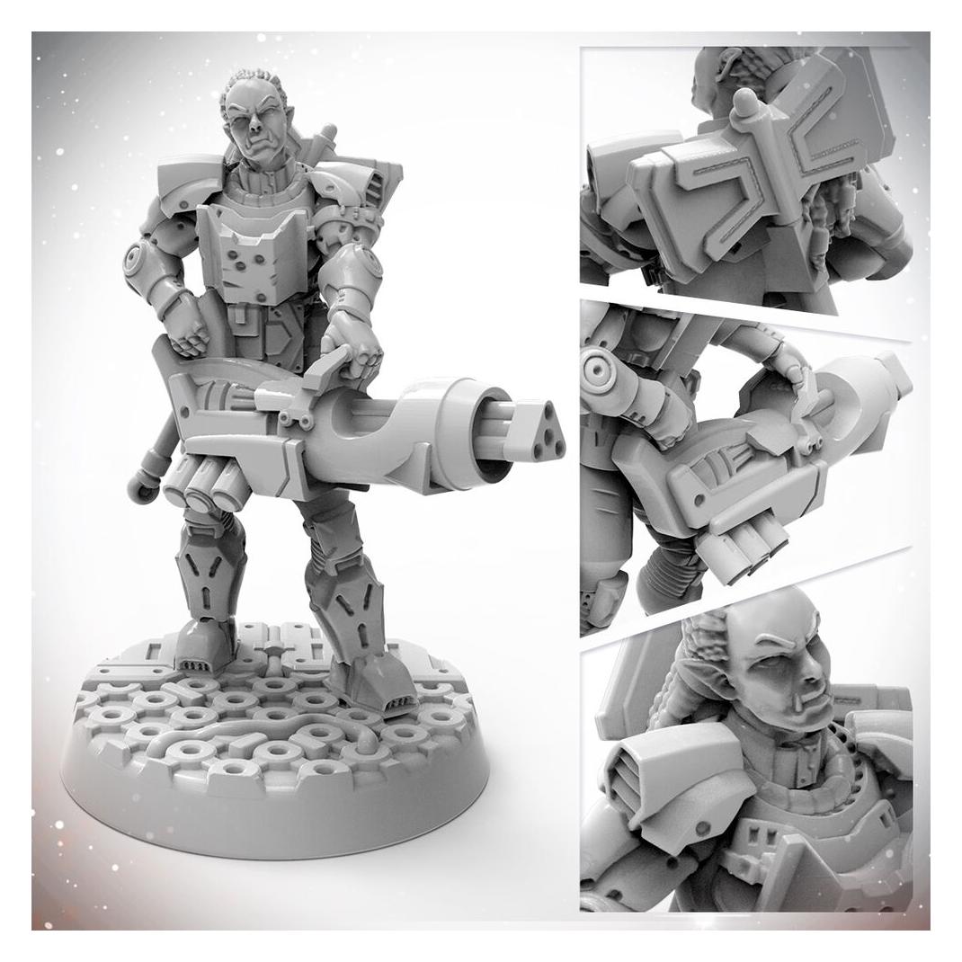 Archon Studio Masters of the Universe Miniatures: HALF - ORC SOLDIER (PSF0009)