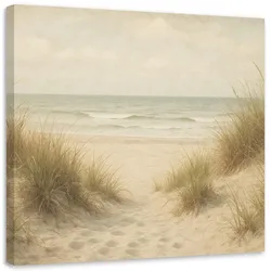 LEINWANDBILD Dünen Strand Landschaft 30x30cm