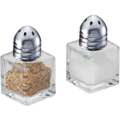 Westmark Display mit 24 Mini-Universalstreuer, Pfeffermühle + Salzmühle, Transparent, Weiss