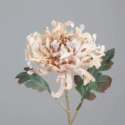 Kunstblume Chrysantheme 55 cm Kunststoff Beige Creme