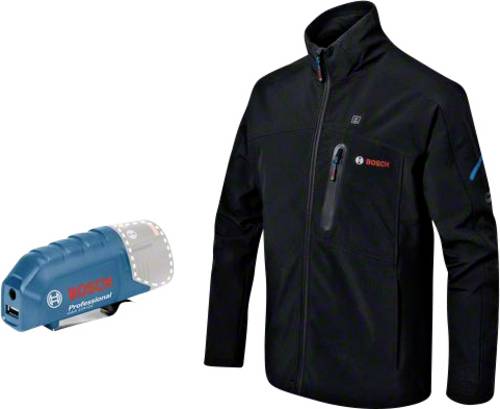 Bosch Professional 06188000E1 Beheizbare Jacke GAA 12V-21 Kleider-Größe: XXL Schwarz
