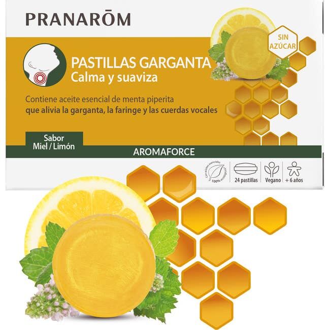 Pranarôm Aromaforce Pastillas Garganta Calma y Suaviza 24uds