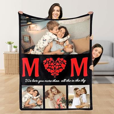 Kundenspezifische Decke personalisierte Geschenke Mütter lieben eingewickelt die weichste Decke um sie warm zu halten