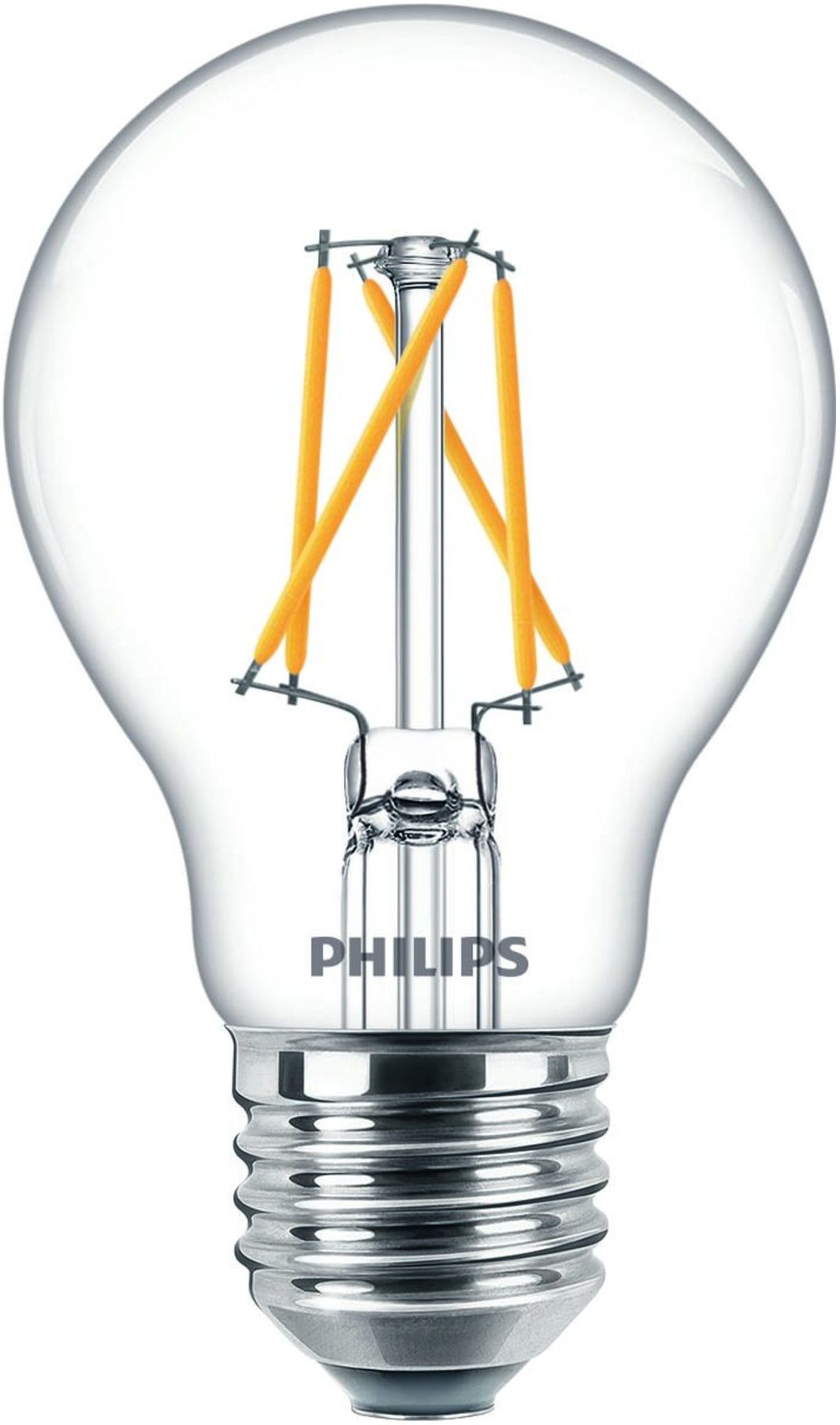 Philips Lighting LED-Lampe E27 klar Glas LED classic, 77213001)