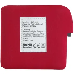 Glovii Ersatzakku für beheizte Westen GLI7440 (1 Stk., Gerätespezifisch, 4000 mAh), Batterien + Akkus