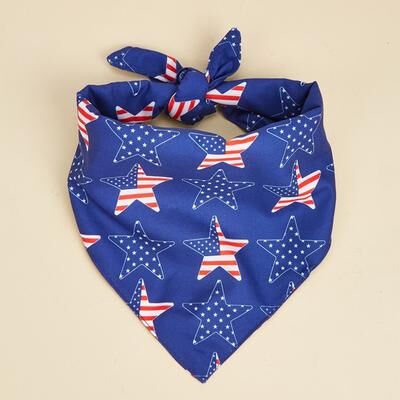 Fusion Finds Patriotic Dog Bandana Washable Pet Triangle Scarf a3