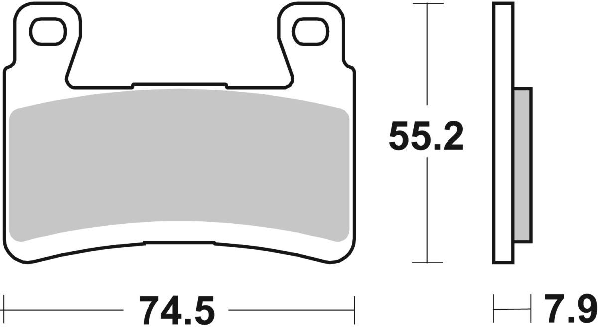 Bremsbelag BREMBO 07KA29SA