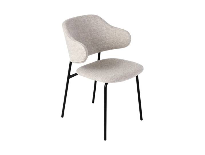 Design Esszimmerstuhl „Tracy“ Bouclé Greige Invicta Interiors
