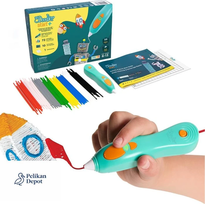 3Doodler 3D-Stift Start+ und 72 Minen + 12 Vorlagen