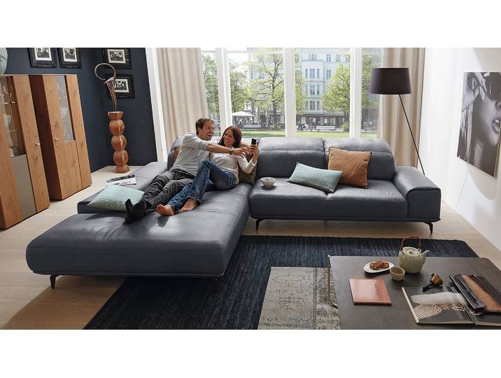 Musterring MR 2490 mit Funktion echt Leder Ecksofa