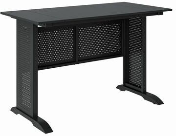 Aura "Modern Simple 2 Drawers Computer Desk, 63"" Metal Frame Writing Desk for Home Office Study"