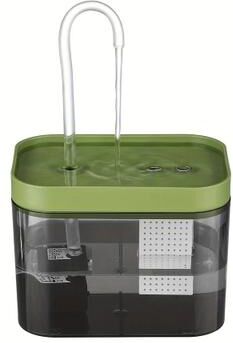 Uplifted Goods Automatic Cat Water Fountain Ultra Quiet Pet Drinking Dispenser With Filter green Usb 1.5l