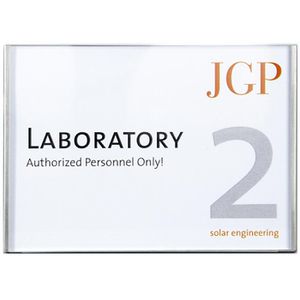 SignSystems Türschild LT1020, Lite, A6 quer, silber, aus Edelstahl, 15 x 10,5cm