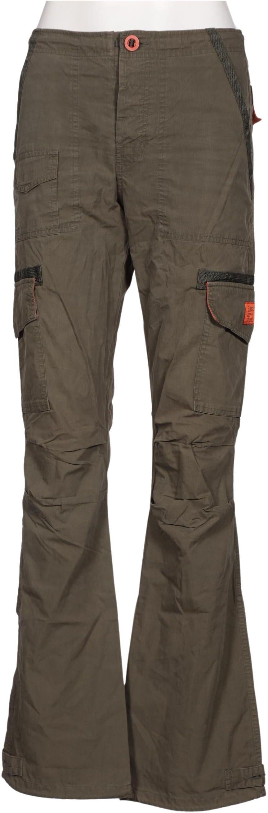 Jet Lag Damen Stoffhose, Grün, Gr. W28, Baumwolle / Synthetik - Second Hand