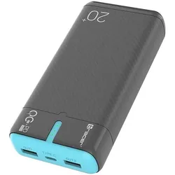 Tracer 47517 EnerGen 20000mAh Power Bank grau/blau (20000 mAh, 22.50 W, 74 Wh), Powerbank, Blau, Orange, Grau
